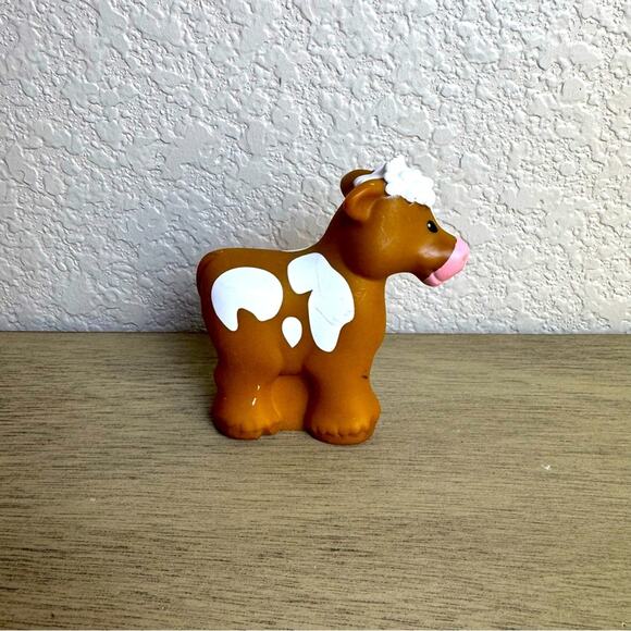 Fisher-Price Little People Replacement Brown‎ Cow - Picture 1 of 6